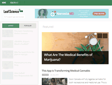 Tablet Screenshot of leafscience.com